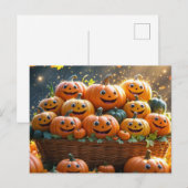 かわいいハロウィン カボチャ ポストカード (正面/裏面)