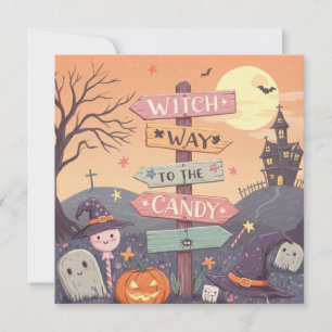 かわいいハロウィン - キャンディへの魔法の道 シーズンカード