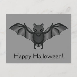 かわいいハロウィン コウモリのイラスト ポストカード