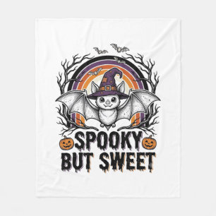 かわいいハロウィン コウモリ アンティーク風 彫刻 スプーキーTシャツ  フリースブランケット
