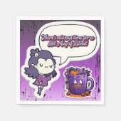 かわいいハロウィン！👻 スタンダードカクテルナプキン (正面)