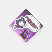 かわいいハロウィン！👻 スタンダードカクテルナプキン (角)