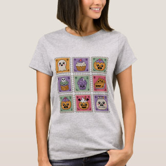 かわいいハロウィン スタンプコレクション | かわいい文房具 Tシャツ