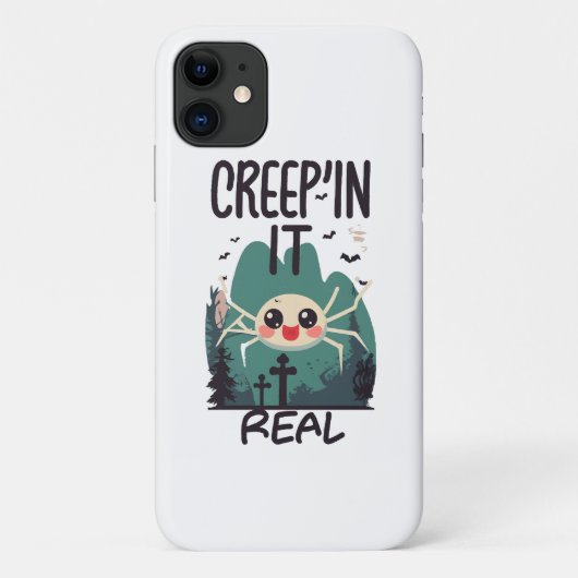 かわいいハロウィン・スパイダーパン Case-Mate iPhoneケース (裏面)
