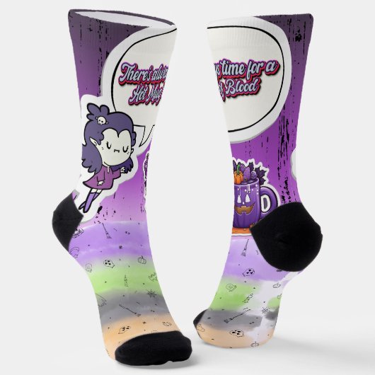 かわいいハロウィン！👻 ソックス (傾斜あり)