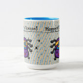 かわいいハロウィン!👻 ツートーンマグカップ (中央)