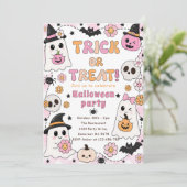 かわいいハロウィン トリック オア トリート 招待状 (スタンド正面)