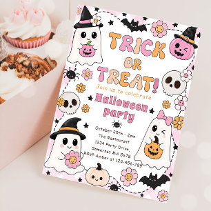 かわいいハロウィン トリック オア トリート 招待状