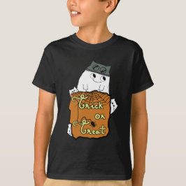 かわいいハロウィン ブー - トリック オア トリート ハロウィン Tシャツ