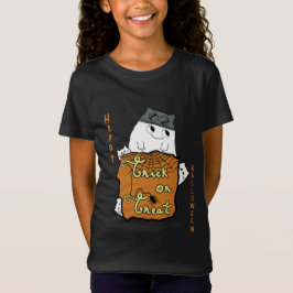 かわいいハロウィン ブー - トリック オア トリート ハロウィン Tシャツ