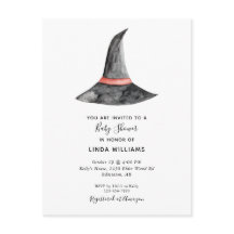 かわいいハロウィン ベイビーシャワー 魔女の帽子 シンプル