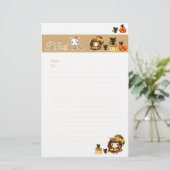 かわいいハロウィン 便箋 (スタンド正面)