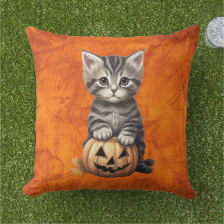 かわいいハロウィン 猫 かぼちゃ あったかグッズ 秋のインテリア アウトドアクッション