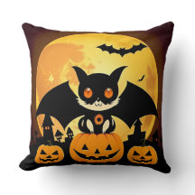 🐱🎃 かわいいハロウィン 猫 かぼちゃ クッションカバー スプーキー ✨🧡
