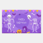かわいいハロウィン 長方形シール (正面)