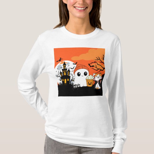 かわいいハロウィン！👻 Tシャツ (正面)