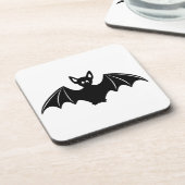かわいいハロウィーンこうもり漫画 コースター (左側)