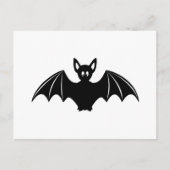 かわいいハロウィーンこうもり漫画 ポストカード (正面)