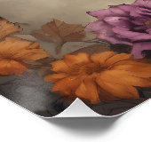 かわいいハロウィーンこうもりhb2光沢ポスター ポスター (コーナー)