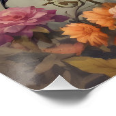 かわいいハロウィーンこうもりhb6光沢ポスター ポスター (コーナー)