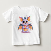 かわいいハロウィーンこうもりTシャツ