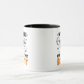 かわいいハロウィーンで働く マグカップ (中央)