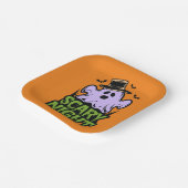 かわいいハロウィーンで怖い夜幽霊パーティー ペーパープレート (傾斜あり)