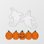 かわいいハロウィーンとカボチャ ウィンドウサイン (シート)