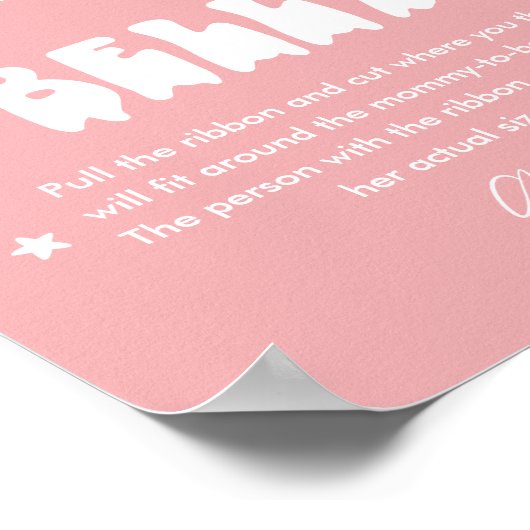 かわいいハロウィーンどのように大きい彼女の腹ベビーゲーム ポスター (角)