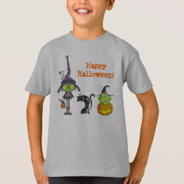 かわいいハロウィーンのイメージキッズ Tシャツ