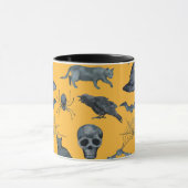 かわいいハロウィーンのオールオーバーデザインマグ マグカップ (中央)