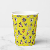 かわいいハロウィーンのオールオーバーデザイン 紙コップ (裏面)