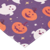 かわいいハロウィーンのカボチャと幽霊 テーブルクロス (アングル)