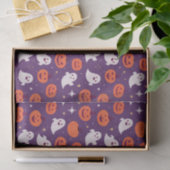 かわいいハロウィーンのカボチャと幽霊 薄葉紙 (ギフト)