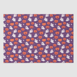 かわいいハロウィーンのカボチャと幽霊 薄葉紙