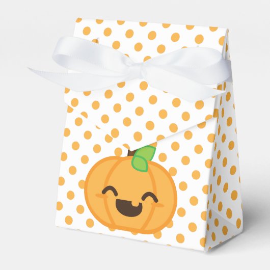 かわいいハロウィーンのカボチャのちょうちんかぼちゃギフトボックス フェイバーボックス (正面サイド)