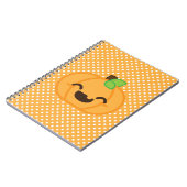 かわいいハロウィーンのカボチャのちょうちんパンプキンノートブック ノートブック (左側)