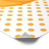 かわいいハロウィーンのカボチャのちょうちんパンプキンポスタープリント ポスター (角)