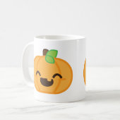 かわいいハロウィーンのカボチャのちょうちんパンプキンマグ コーヒーマグカップ (正面左)