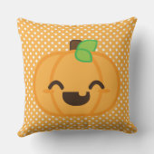 かわいいハロウィーンのカボチャのちょうちんパンプキン装飾用クッション クッション (裏面)