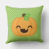 かわいいハロウィーンのカボチャのちょうちんパンプキン装飾用クッション クッション (裏面)