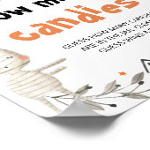 かわいいハロウィーンのカボチャ推測キャンディゲームの数 ポスター (角)