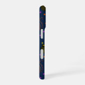 かわいいハロウィーンのカボチャ、猫、月 iPhone 16ケース (右側面)