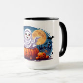 かわいいハロウィーンのシーン マグカップ (正面右)