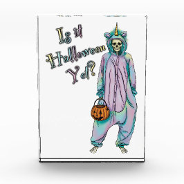 かわいいハロウィーンのスケルトン フォトブロック