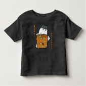かわいいハロウィーンのブー – トリックまたはトリートハロウィーン トドラーTシャツ (正面)