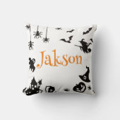 かわいいハロウィーンの名前 クッション (正面)