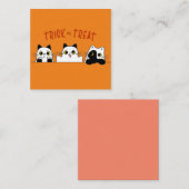 かわいいハロウィーンの子猫 ノートカード (正面/裏面)