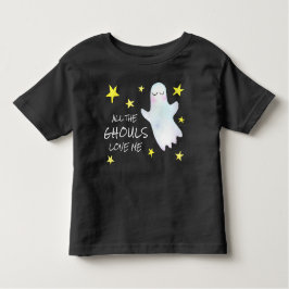 かわいいハロウィーンの少年 | All the Ghouls Love Me トドラーTシャツ