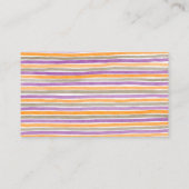 かわいいハロウィーンの本のベビー エンクロージャーカード (裏面)